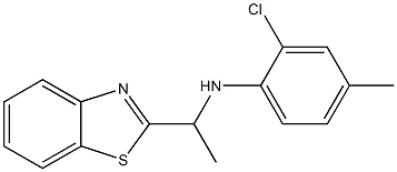 N-[1-(1,3-benzothiazol-2-yl)ethyl]-2-chloro-4-methylaniline Structure