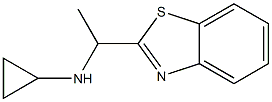 N-[1-(1,3-benzothiazol-2-yl)ethyl]-N-cyclopropylamine 구조식 이미지