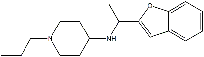 N-[1-(1-benzofuran-2-yl)ethyl]-1-propylpiperidin-4-amine 구조식 이미지