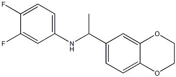 N-[1-(2,3-dihydro-1,4-benzodioxin-6-yl)ethyl]-3,4-difluoroaniline 구조식 이미지