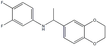 N-[1-(2,3-dihydro-1,4-benzodioxin-6-yl)ethyl]-3,4-difluoroaniline Structure