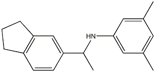 N-[1-(2,3-dihydro-1H-inden-5-yl)ethyl]-3,5-dimethylaniline 구조식 이미지