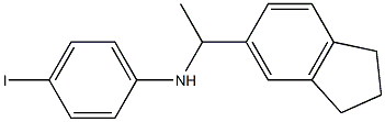 N-[1-(2,3-dihydro-1H-inden-5-yl)ethyl]-4-iodoaniline 구조식 이미지