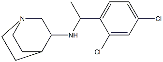 N-[1-(2,4-dichlorophenyl)ethyl]-1-azabicyclo[2.2.2]octan-3-amine 구조식 이미지