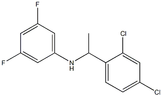 N-[1-(2,4-dichlorophenyl)ethyl]-3,5-difluoroaniline Structure