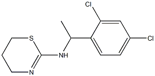N-[1-(2,4-dichlorophenyl)ethyl]-5,6-dihydro-4H-1,3-thiazin-2-amine 구조식 이미지