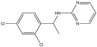 N-[1-(2,4-dichlorophenyl)ethyl]pyrimidin-2-amine Structure