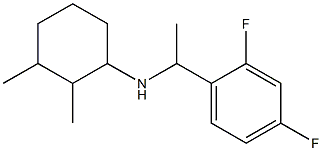 N-[1-(2,4-difluorophenyl)ethyl]-2,3-dimethylcyclohexan-1-amine 구조식 이미지