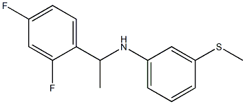 N-[1-(2,4-difluorophenyl)ethyl]-3-(methylsulfanyl)aniline 구조식 이미지