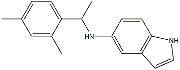 N-[1-(2,4-dimethylphenyl)ethyl]-1H-indol-5-amine 구조식 이미지