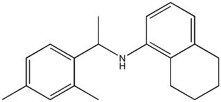 N-[1-(2,4-dimethylphenyl)ethyl]-5,6,7,8-tetrahydronaphthalen-1-amine 구조식 이미지