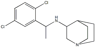 N-[1-(2,5-dichlorophenyl)ethyl]-1-azabicyclo[2.2.2]octan-3-amine Structure