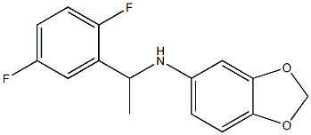 N-[1-(2,5-difluorophenyl)ethyl]-2H-1,3-benzodioxol-5-amine 구조식 이미지
