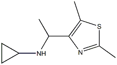 N-[1-(2,5-dimethyl-1,3-thiazol-4-yl)ethyl]cyclopropanamine 구조식 이미지