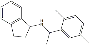 N-[1-(2,5-dimethylphenyl)ethyl]-2,3-dihydro-1H-inden-1-amine Structure