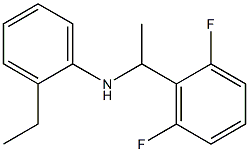 N-[1-(2,6-difluorophenyl)ethyl]-2-ethylaniline 구조식 이미지