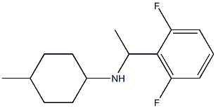 N-[1-(2,6-difluorophenyl)ethyl]-4-methylcyclohexan-1-amine 구조식 이미지