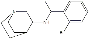 N-[1-(2-bromophenyl)ethyl]-1-azabicyclo[2.2.2]octan-3-amine Structure