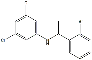 N-[1-(2-bromophenyl)ethyl]-3,5-dichloroaniline 구조식 이미지
