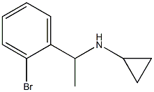 N-[1-(2-bromophenyl)ethyl]-N-cyclopropylamine Structure