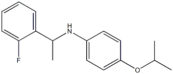 N-[1-(2-fluorophenyl)ethyl]-4-(propan-2-yloxy)aniline Structure