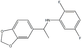 N-[1-(2H-1,3-benzodioxol-5-yl)ethyl]-2,5-difluoroaniline Structure