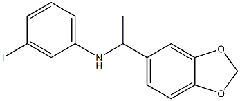 N-[1-(2H-1,3-benzodioxol-5-yl)ethyl]-3-iodoaniline Structure