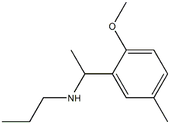 N-[1-(2-methoxy-5-methylphenyl)ethyl]-N-propylamine 구조식 이미지