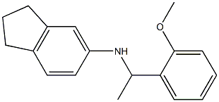 N-[1-(2-methoxyphenyl)ethyl]-2,3-dihydro-1H-inden-5-amine 구조식 이미지