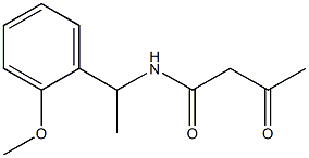 N-[1-(2-methoxyphenyl)ethyl]-3-oxobutanamide Structure