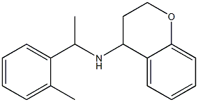 N-[1-(2-methylphenyl)ethyl]-3,4-dihydro-2H-1-benzopyran-4-amine 구조식 이미지