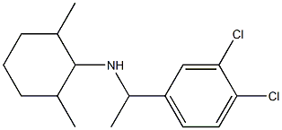 N-[1-(3,4-dichlorophenyl)ethyl]-2,6-dimethylcyclohexan-1-amine 구조식 이미지