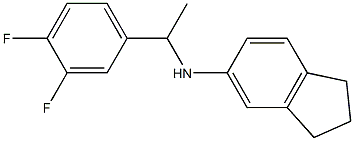 N-[1-(3,4-difluorophenyl)ethyl]-2,3-dihydro-1H-inden-5-amine 구조식 이미지