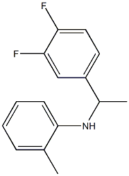 N-[1-(3,4-difluorophenyl)ethyl]-2-methylaniline Structure