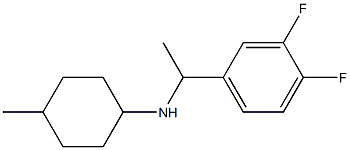 N-[1-(3,4-difluorophenyl)ethyl]-4-methylcyclohexan-1-amine Structure