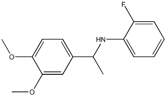 N-[1-(3,4-dimethoxyphenyl)ethyl]-2-fluoroaniline 구조식 이미지