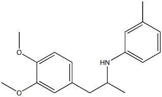 N-[1-(3,4-dimethoxyphenyl)propan-2-yl]-3-methylaniline Structure