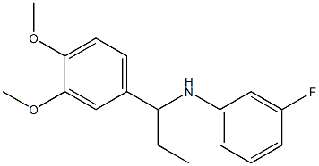 N-[1-(3,4-dimethoxyphenyl)propyl]-3-fluoroaniline Structure