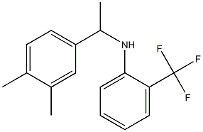 N-[1-(3,4-dimethylphenyl)ethyl]-2-(trifluoromethyl)aniline Structure