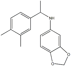 N-[1-(3,4-dimethylphenyl)ethyl]-2H-1,3-benzodioxol-5-amine Structure