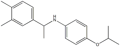 N-[1-(3,4-dimethylphenyl)ethyl]-4-(propan-2-yloxy)aniline 구조식 이미지