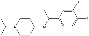 N-[1-(3-chloro-4-fluorophenyl)ethyl]-1-(propan-2-yl)piperidin-4-amine Structure