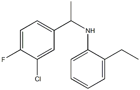 N-[1-(3-chloro-4-fluorophenyl)ethyl]-2-ethylaniline 구조식 이미지