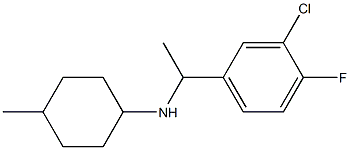 N-[1-(3-chloro-4-fluorophenyl)ethyl]-4-methylcyclohexan-1-amine 구조식 이미지