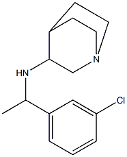 N-[1-(3-chlorophenyl)ethyl]-1-azabicyclo[2.2.2]octan-3-amine Structure