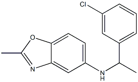 N-[1-(3-chlorophenyl)ethyl]-2-methyl-1,3-benzoxazol-5-amine Structure