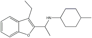 N-[1-(3-ethyl-1-benzofuran-2-yl)ethyl]-4-methylcyclohexan-1-amine 구조식 이미지