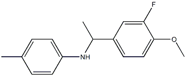 N-[1-(3-fluoro-4-methoxyphenyl)ethyl]-4-methylaniline Structure