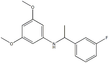 N-[1-(3-fluorophenyl)ethyl]-3,5-dimethoxyaniline 구조식 이미지