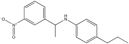 N-[1-(3-nitrophenyl)ethyl]-4-propylaniline Structure